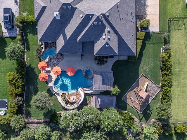 2800 Crystal Falls Pkwy, Leander, TX 78641 - aerial view of a pool area
