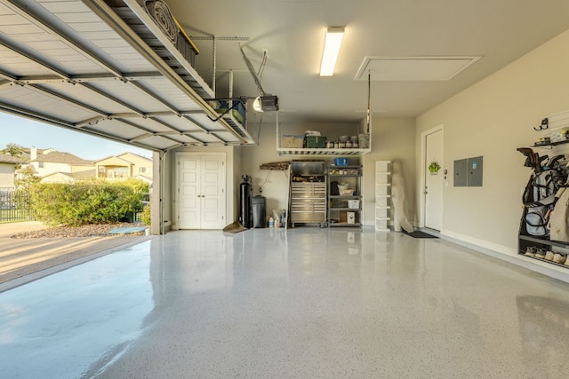 2800 Crystal Falls Pkwy, Leander, TX 78641 - garage with a garage door opener and electric panel