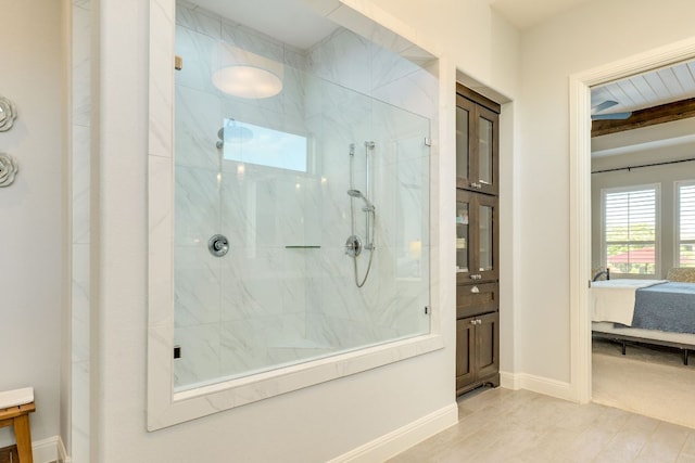 2800 Crystal Falls Pkwy, Leander, TX 78641 - ensuite bathroom featuring a marble finish shower and vanity