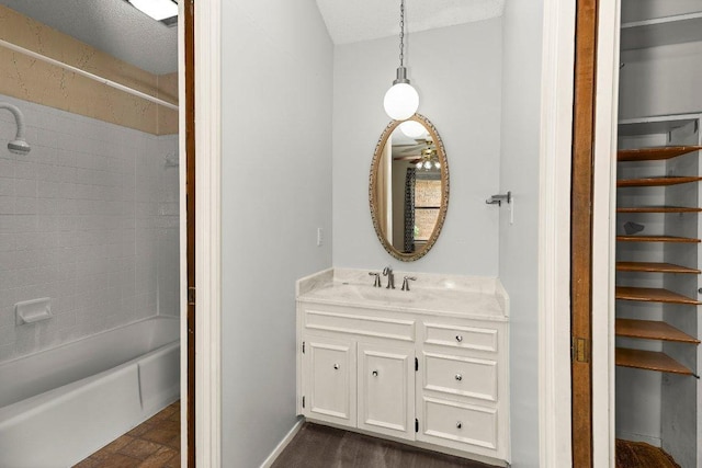 2403 N Shields Dr, Austin, TX 78727 - full bath featuring vanity and tub / shower combination