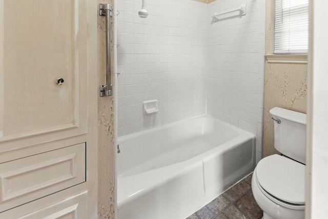 2403 N Shields Dr, Austin, TX 78727 - bathroom with toilet and shower / bathtub combination