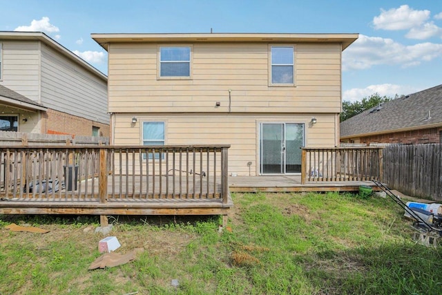 13413 Lismore Ln, Pflugerville, TX 78660 - rear view of house featuring a deck and a fenced backyard