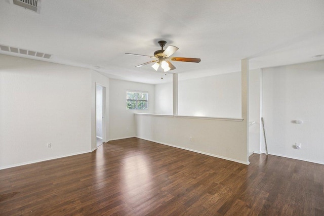 13413 Lismore Ln, Pflugerville, TX 78660 - unfurnished room with ceiling fan and wood finished floors