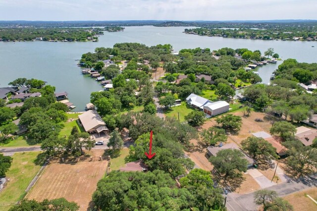 507 Flamingo Cir, Marble Falls, TX 78654 - aerial view of a large body of water