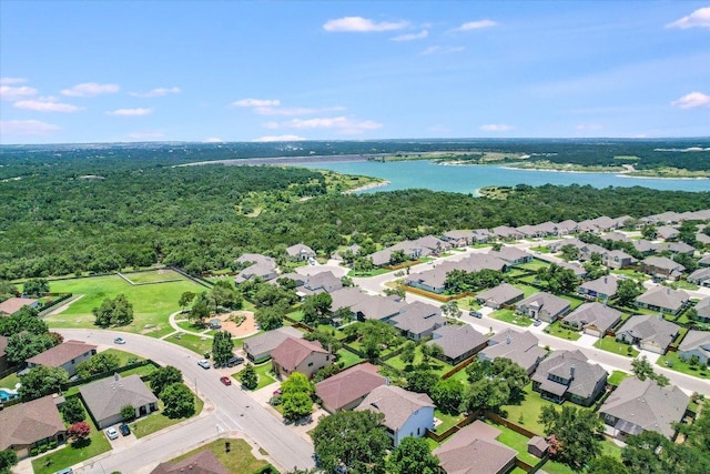 301 Wildwood Dr, Georgetown, TX 78633 - aerial view of property and surrounding area with a large body of water and nearby suburban area