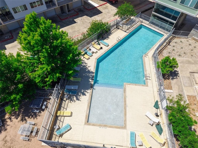 604 N Bluff Dr Unit 247, Austin, TX 78745 - drone / aerial view of a pool area