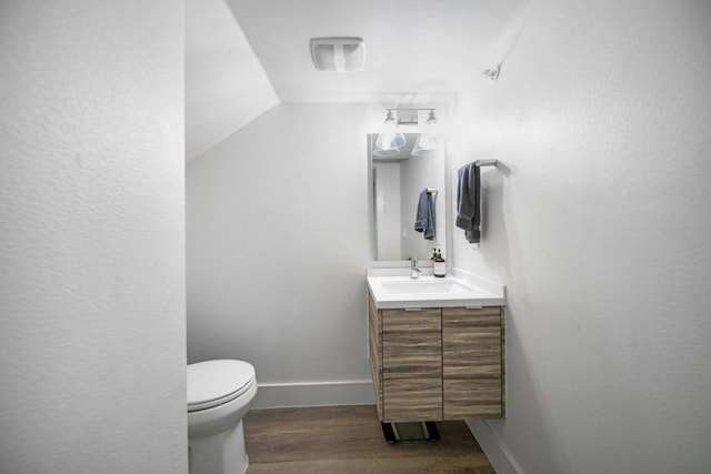 604 N Bluff Dr Unit 247, Austin, TX 78745 - half bath with vanity and wood finished floors