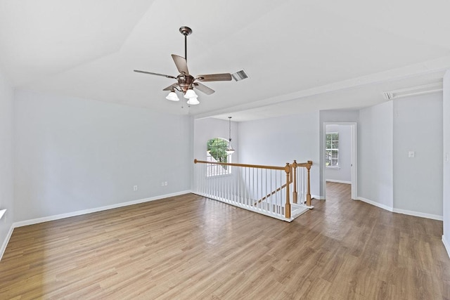 15213 Mallard Green Ln, Austin, TX 78728 - empty room with light wood-style flooring and a ceiling fan
