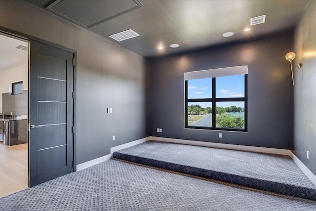 1806 Lauren Dr, Spicewood, TX 78669 - empty room featuring carpet and recessed lighting