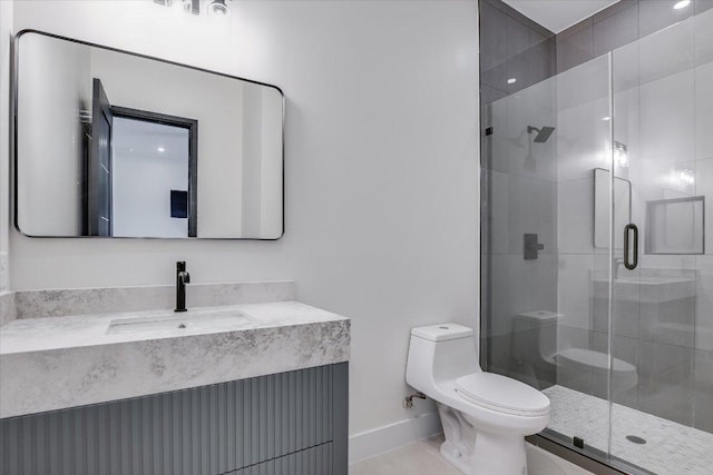 1806 Lauren Dr, Spicewood, TX 78669 - full bathroom with vanity and a stall shower