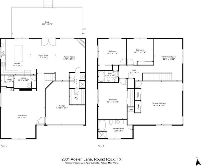 2801 Adelen Ln, Round Rock, TX 78664 - view of home floor plan