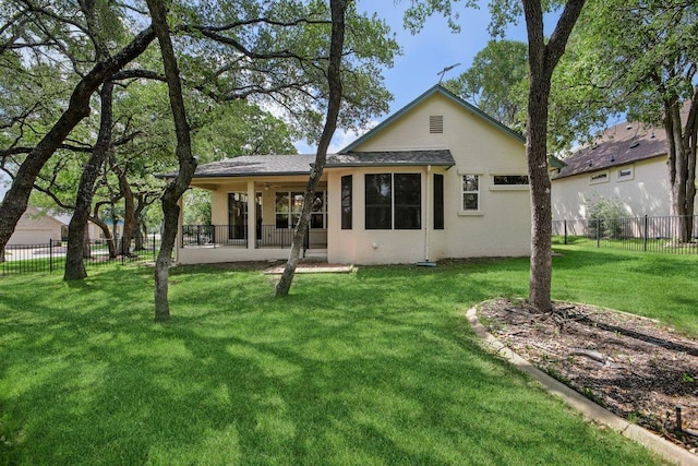136 Trail Of The Flowers, Georgetown, TX 78633 - back of property with stucco siding