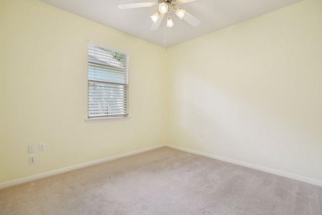 136 Trail Of The Flowers, Georgetown, TX 78633 - carpeted empty room featuring baseboards and ceiling fan