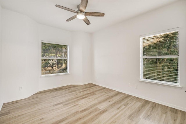 6000 Shepherd Mountain Cv Unit 1805, Austin, TX 78730 - unfurnished room featuring light wood finished floors and ceiling fan