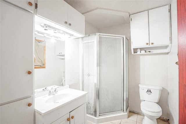 906 Lynn Ln, Copperas Cove, TX 76522 - bathroom with vanity, a shower stall, and tile patterned floors