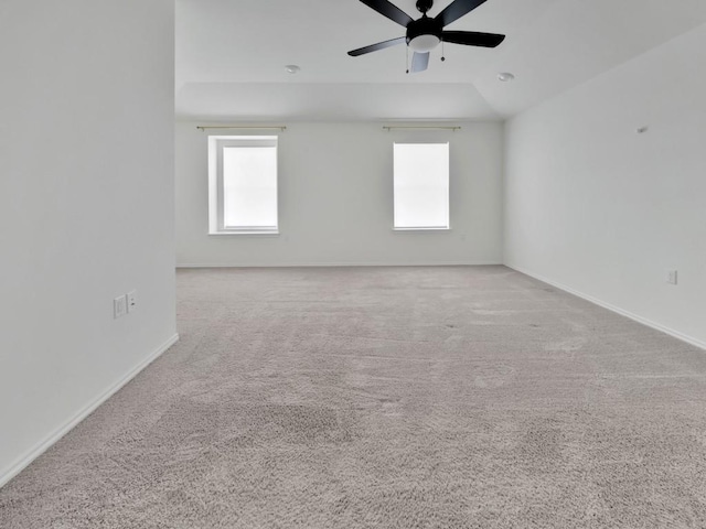 12416 Anthology St, Manor, TX 78653 - carpeted empty room with ceiling fan, plenty of natural light, and lofted ceiling