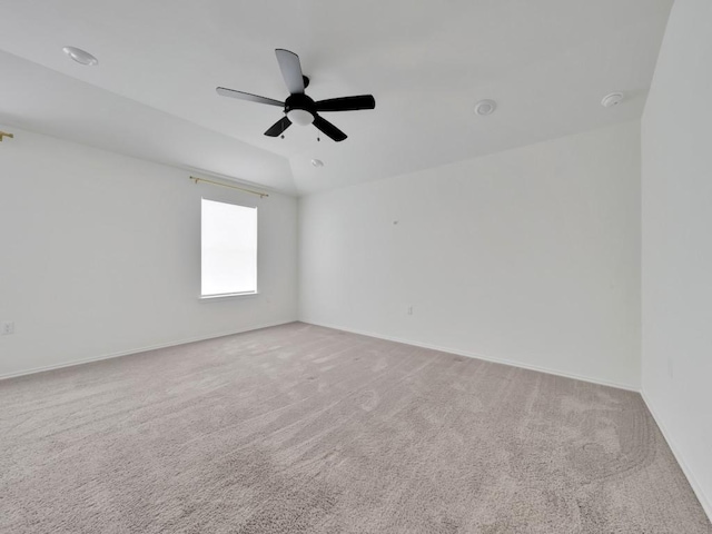 12416 Anthology St, Manor, TX 78653 - carpeted empty room with ceiling fan and lofted ceiling