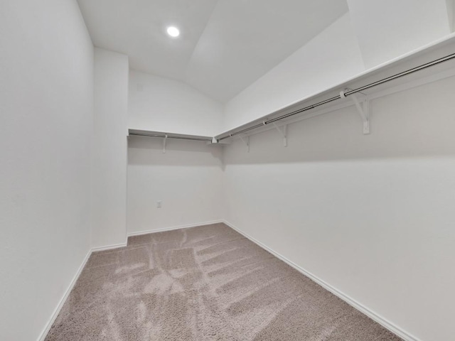 12416 Anthology St, Manor, TX 78653 - spacious closet with carpet flooring and lofted ceiling