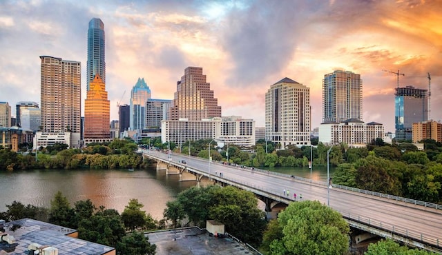 12416 Anthology St, Manor, TX 78653 - view of city skyline featuring a notable bridge and a nearby body of water