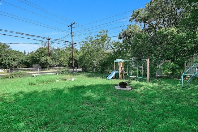 212 W 55th St, Austin, TX 78751 - view of yard featuring a playground