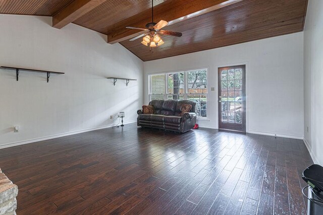 208 Norwood Cv, Georgetown, TX 78628 - sitting room with ceiling fan, wood finished floors, and wood ceiling