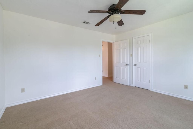 208 Norwood Cv, Georgetown, TX 78628 - unfurnished bedroom with carpet floors, a ceiling fan, and a closet