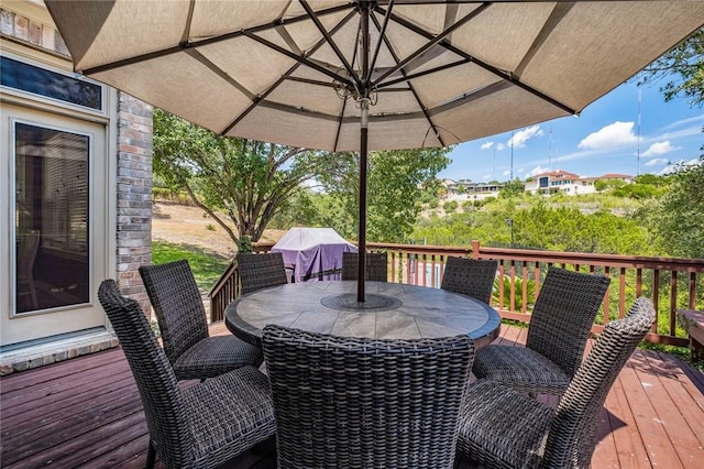 1733 Canonero Dr, Austin, TX 78746 - deck with outdoor dining area and grilling area