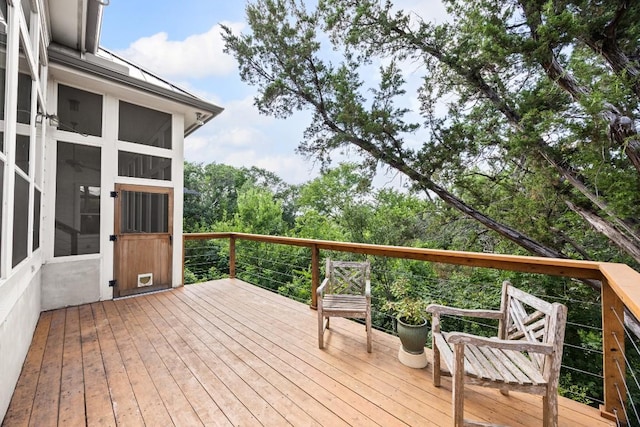 100 Broad Vista Ct, Georgetown, TX 78628 - view of wooden terrace