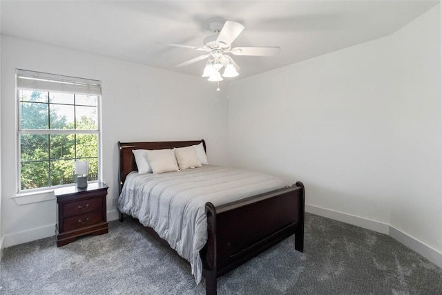 6100 Open Range Trl, Austin, TX 78749 - carpeted bedroom featuring multiple windows and a ceiling fan