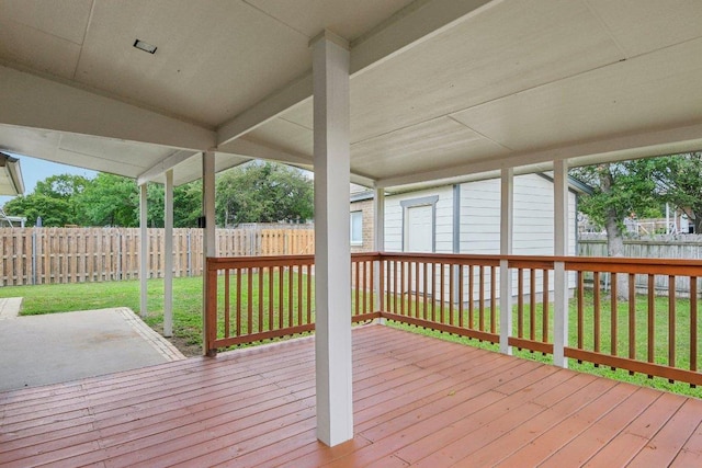 2101 Barnett Dr, Cedar Park, TX 78613 - wooden deck with a fenced backyard