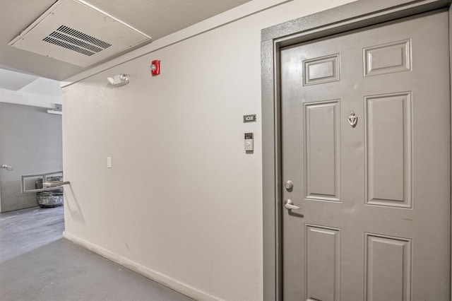2502 Leon St Unit 102, Austin, TX 78705 - corridor with concrete flooring and baseboards