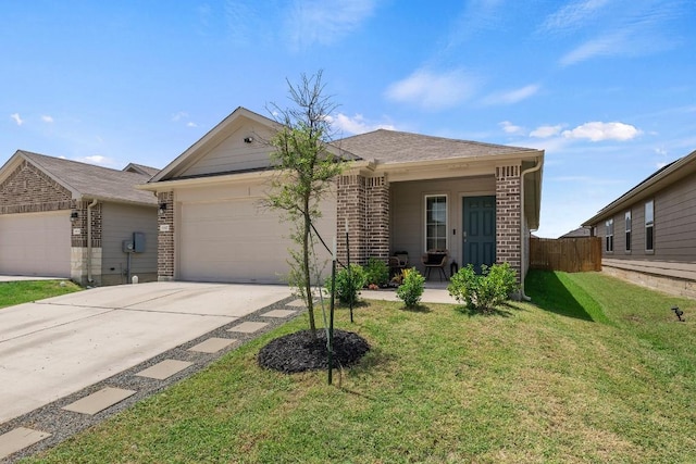 11817 Rush Ln, Elgin, TX 78621 - single story home featuring brick siding, an attached garage, and driveway
