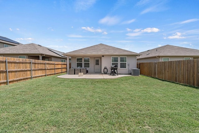 11817 Rush Ln, Elgin, TX 78621 - back of house with a patio area and a fenced backyard