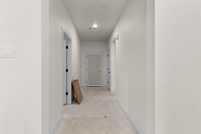 2119 Blackhawk Loop, Belton, TX 76513 - hallway with concrete flooring and baseboards