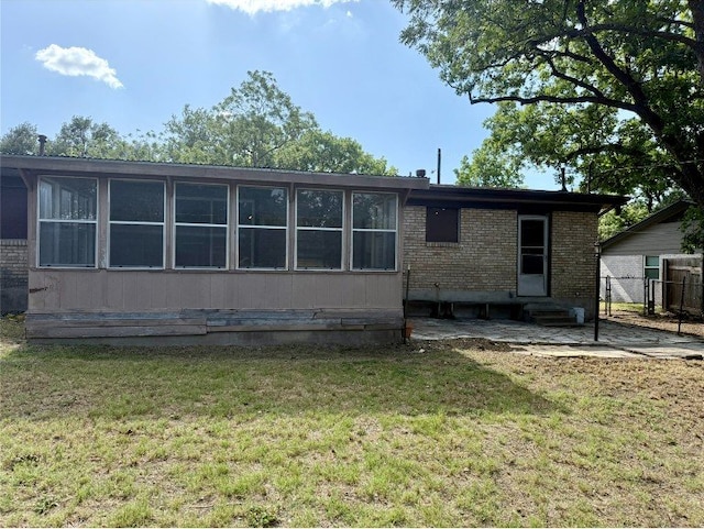 11601 Oak Trl, Austin, TX 78753 - back of property featuring entry steps and brick siding