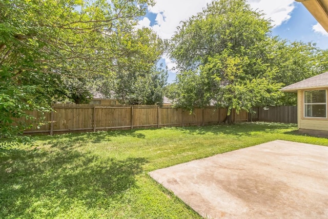 800 Mountain Ridge Dr, Leander, TX 78641 - fenced backyard with a patio area