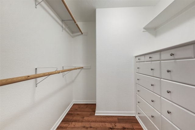 1708 Shag Bark Trl, Austin, TX 78758 - walk in closet featuring dark wood finished floors