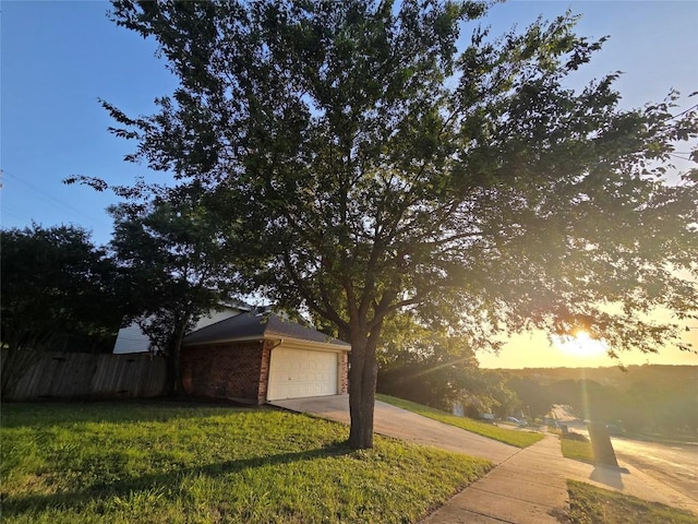1202 Bowen Ave, Copperas Cove, TX 76522 - view of yard featuring driveway and a garage
