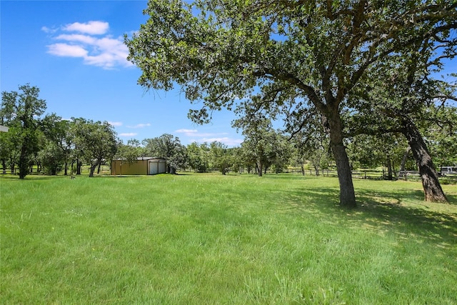 3112 Oak Ridge Dr, Horseshoe Bay, TX 78657 - view of yard with a shed