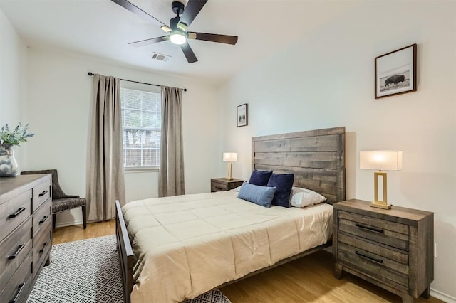 1016 Thackeray Ln, Pflugerville, TX 78660 - bedroom featuring light wood-style floors and ceiling fan