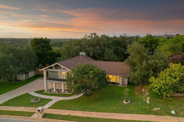 5210 Rain Creek Pkwy, Austin, TX 78759 - aerial view at dusk
