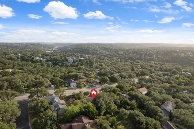 5210 Rain Creek Pkwy, Austin, TX 78759 - aerial overview of property's location with a forest