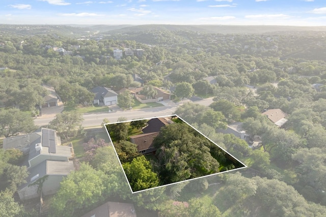 5210 Rain Creek Pkwy, Austin, TX 78759 - aerial perspective of suburban area featuring property parcel outlined