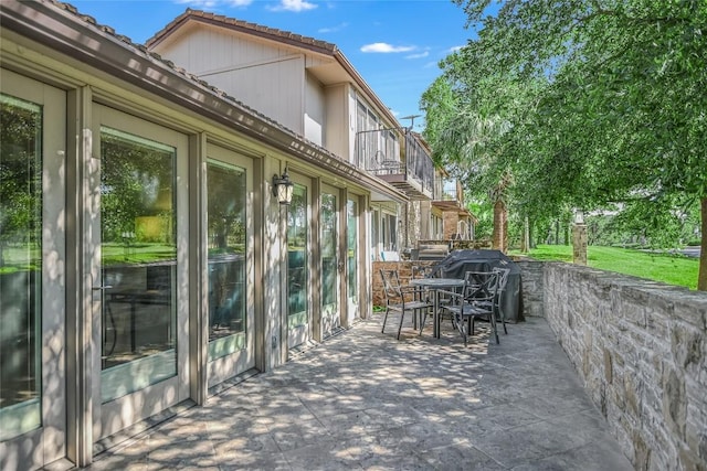 100 Bay Point Dr Unit 13, Horseshoe Bay, TX 78657 - patio / terrace featuring outdoor dining space, area for grilling, and a patio area