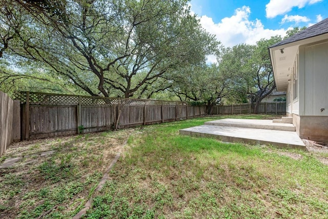 2705 Sabinal Trl, Cedar Park, TX 78613 - fenced backyard featuring a patio