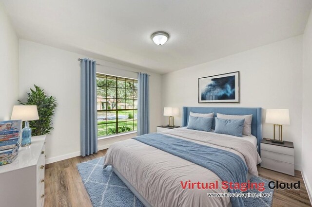 2705 Sabinal Trl, Cedar Park, TX 78613 - bedroom featuring wood finished floors and baseboards
