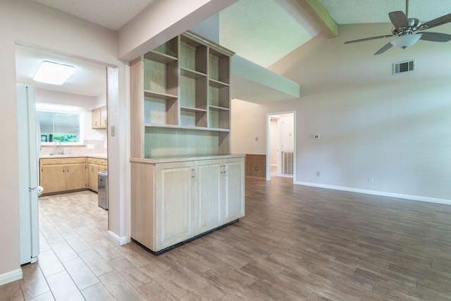 3801 Oak Creek Dr, Austin, TX 78727 - empty room with wood finished floors and ceiling fan