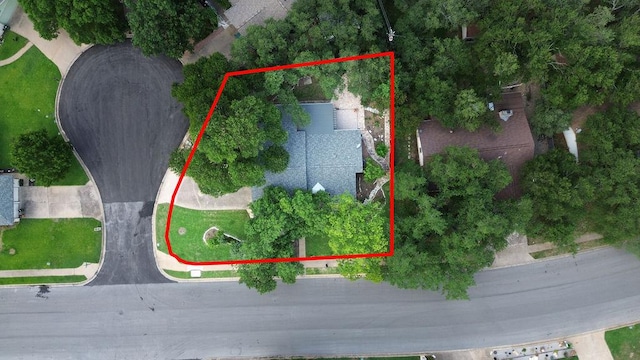 3801 Oak Creek Dr, Austin, TX 78727 - view of property location featuring property boundaries highlighted