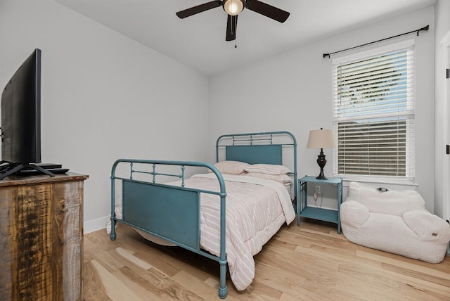 110 Les Ln, Smithville, TX 78957 - bedroom featuring wood finished floors and ceiling fan
