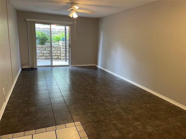 1206 Hi Stirrup Unit 300, Horseshoe Bay, TX 78657 - unfurnished room with ceiling fan and baseboards